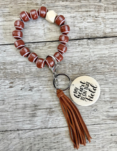 Load image into Gallery viewer, Football Wristlet