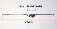 Load image into Gallery viewer, Two hearts Sublimation photo bracelet
